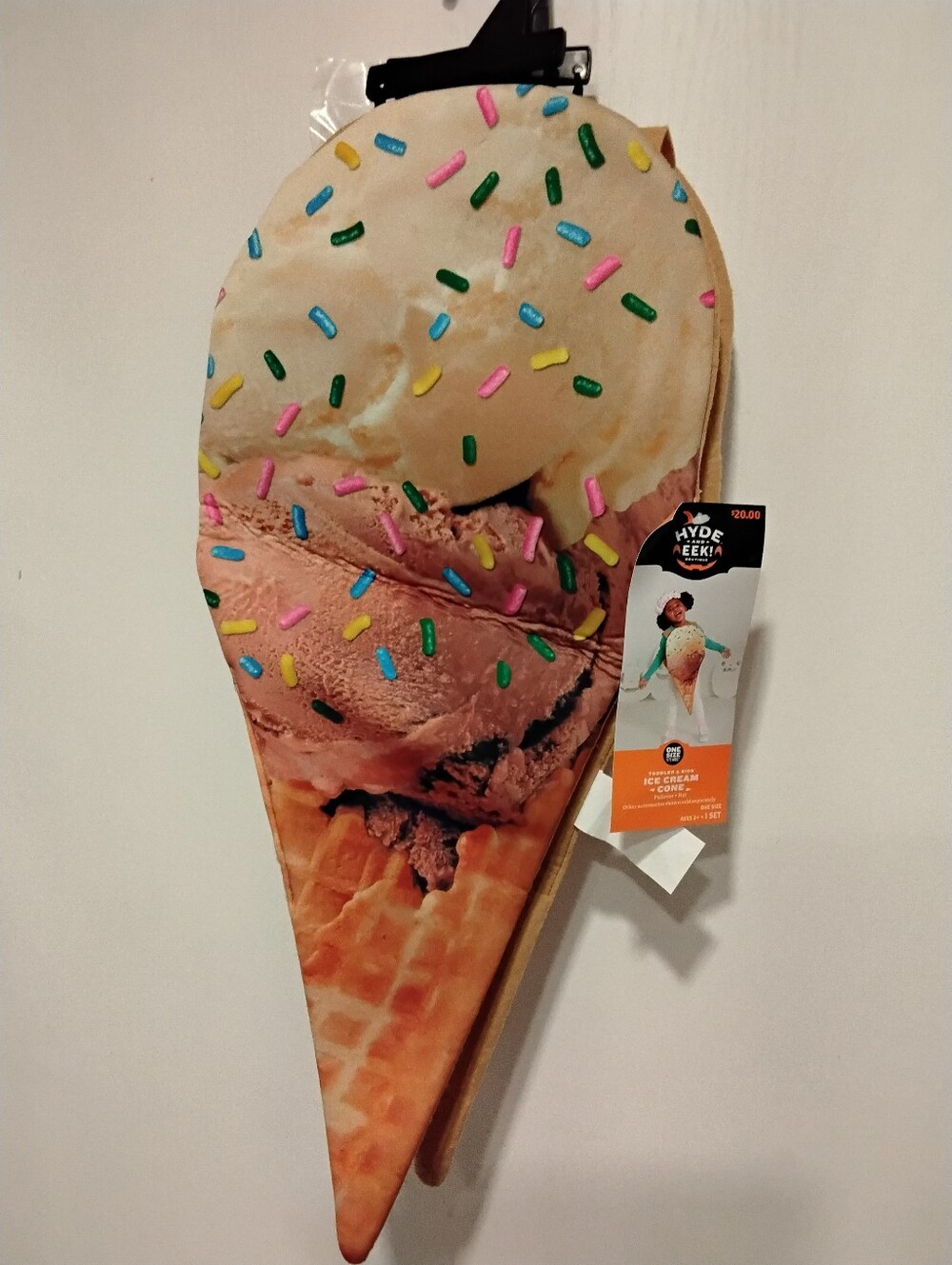 Kid's Ice Cream Cone Costume - Multicolor Sprinkles